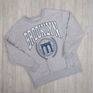 Freeze Brooklyn Womens Soft Gray Pullover Crewneck Sweater Size XL